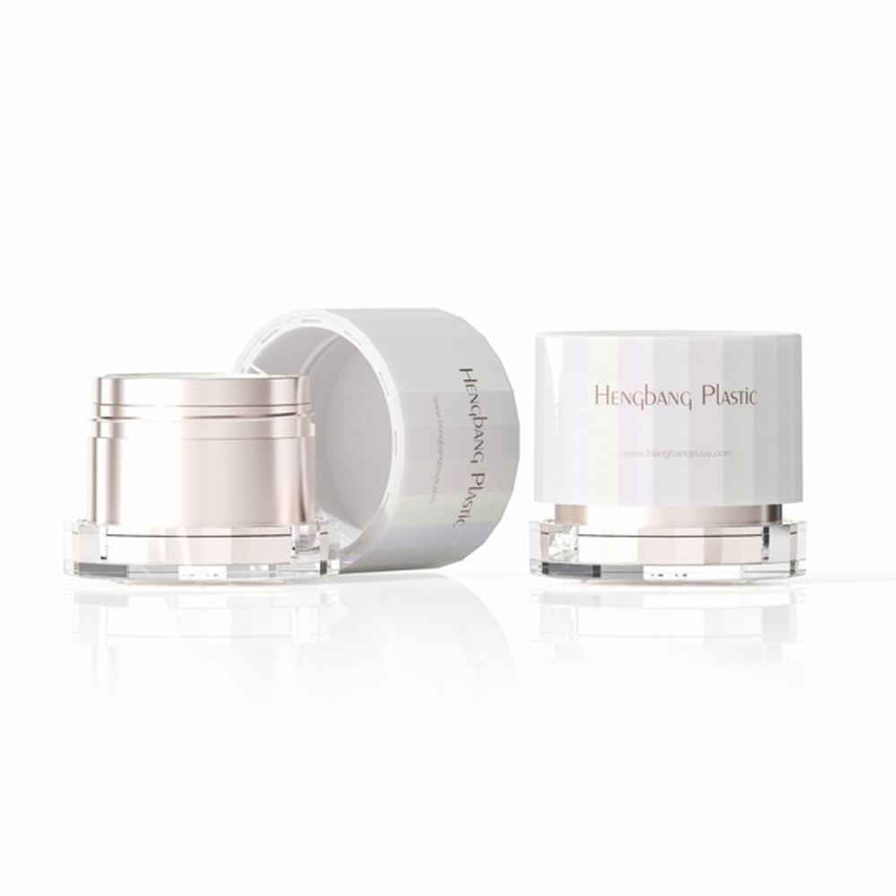 HB-G015 Refill Double Wall Plastic Cosmetic Jar